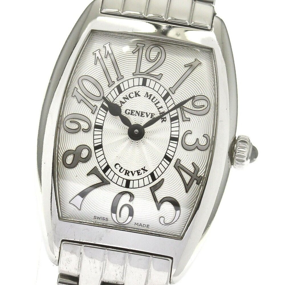 FRANCK MULLER Tonneau Curvex 1752QZREL Silver Dial Quartz Ladies Watch_867067